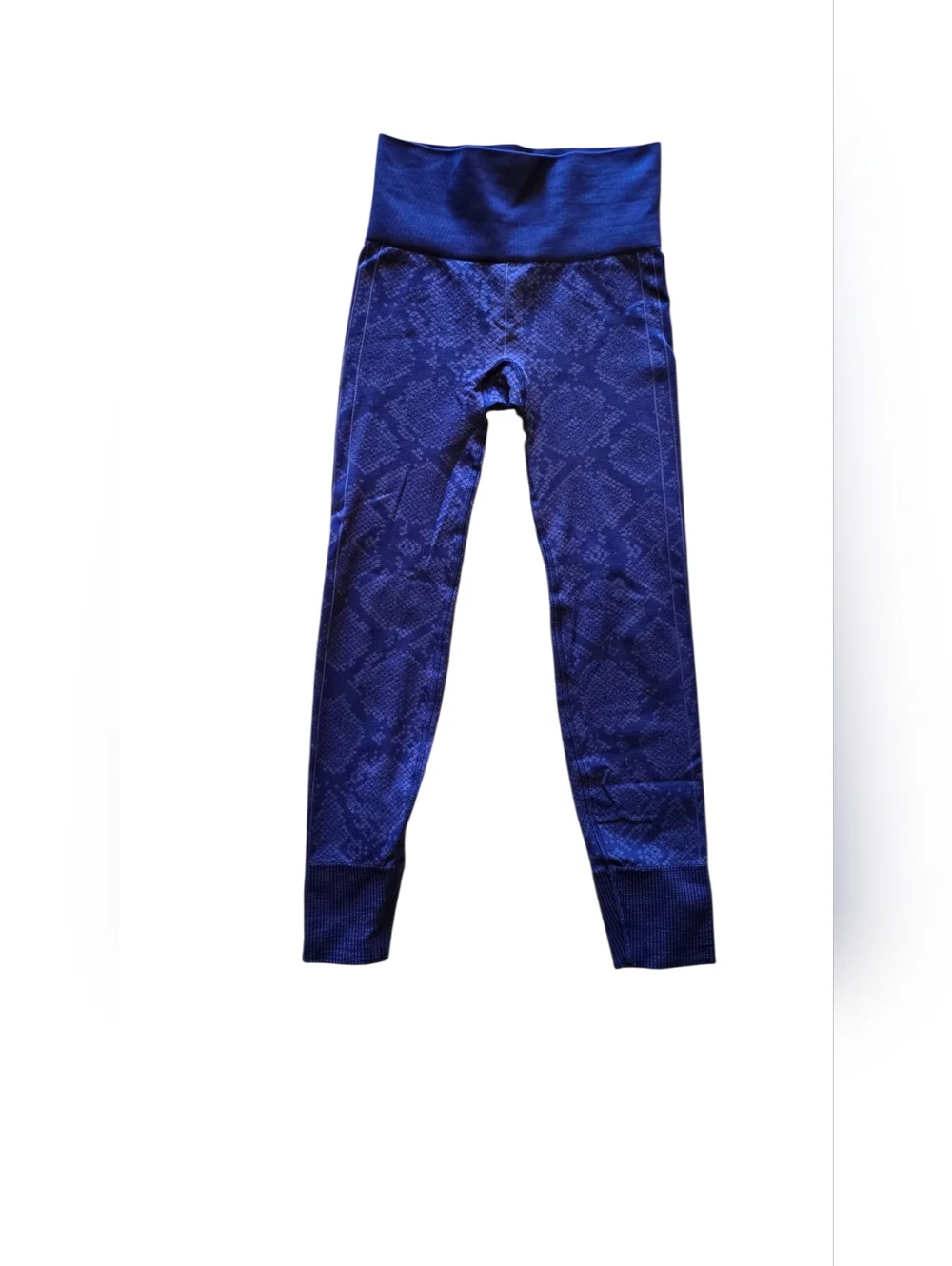 Lululemon Ebb To Street Pant Blue Seamless Leggings Size 2